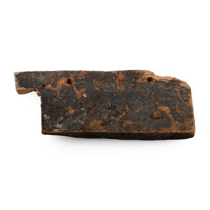 Pannello di sarcofago egizio in legno. Tardo perio