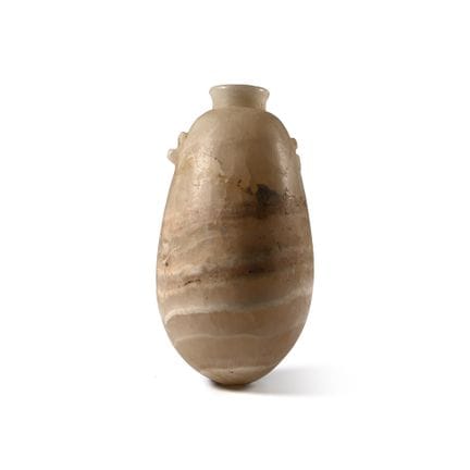 Egyptian Alabaster Alabastron. Late Period, 664-33