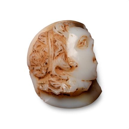 Egyptian Agate Portrait Cameo with Taenia. Graeco-
