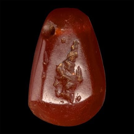 Egyptian Carnelian Amulet with Isis. Late-Ptolemai