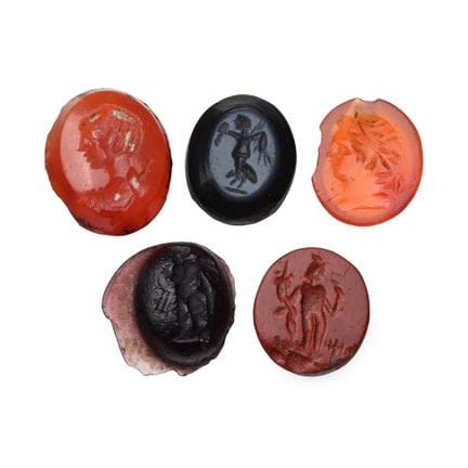 Romano-Egyptian Carved Gemstone Collection. 1st-3r
