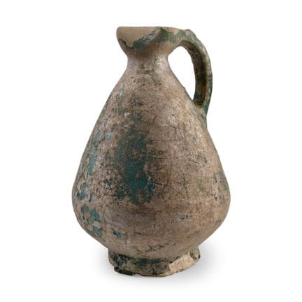 Parthian Green Glazed Jug. Circa 2nd century B.C.-