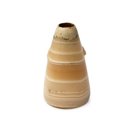 Egyptian Banded Agate Kohl Pot. Late Period, 664-3