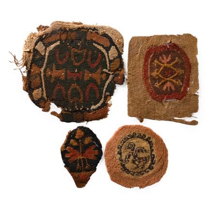 Egyptian Coptic Tunic Textile Fragments of Orbicul