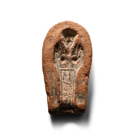 Stampo per shabti in terracotta in stile egizio. C