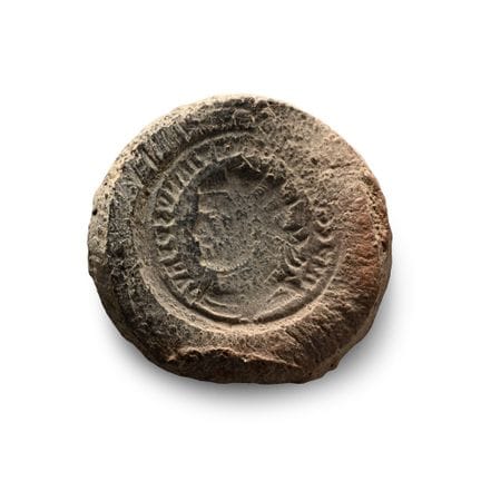 Stampo romano in terracotta per la contraffazione 