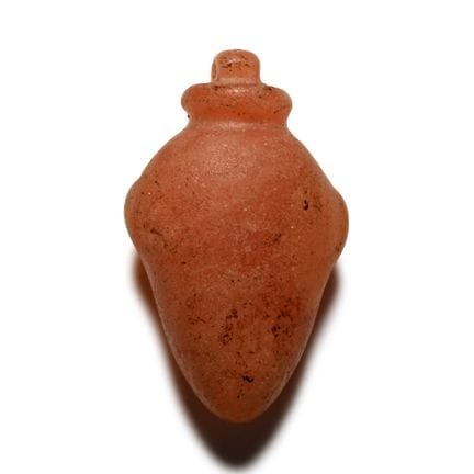 Egyptian Orange Jasper Heart Amulet. Late Period, 