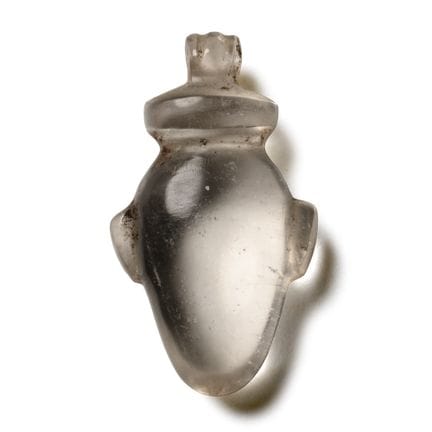 Egyptian Rock Crystal Heart Amulet. Late Period, 6