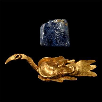 Greek Gold Amuletic Bird. 5th-1st century B.C. Com