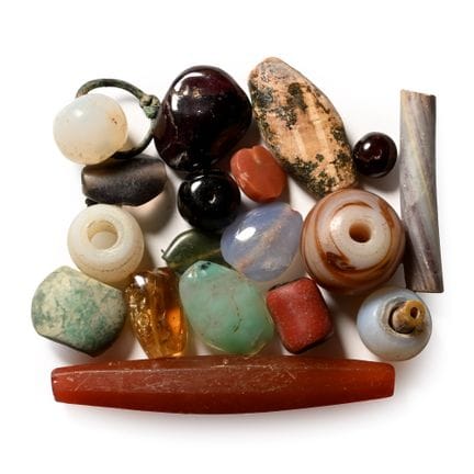 Western Asiatic Mixed Stone and Glass Bead Collect
