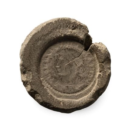 Roman Terracotta Coin Forger's Mould. Circa 3rd-4t