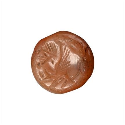 Sasanian Carnelian Stamp Seal with Gryphon. 3rd-7t