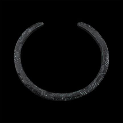 Roman Bronze Decorated Armilla Bracelet. 1st-4th c
