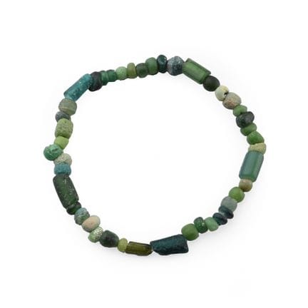 Roman Green Glass Bead Bracelet. Circa 1st-4th cen