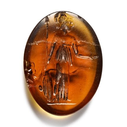 Roman Gemstone with Minerva. 2nd century A.D. Plan