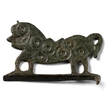 Byzantinischer Feuerstahlgriff aus Bronze in Form 