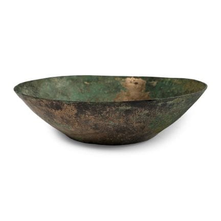 Sasanian Bronze Bowl with Concentric Circles. 3rd-