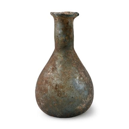 Roman Green Glass Vessel. Circa 1st-2nd century A.