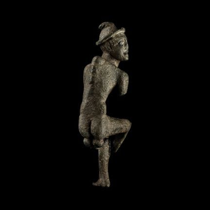 Roman Bronze Hunchback Grotesque Statuette. 1st ce