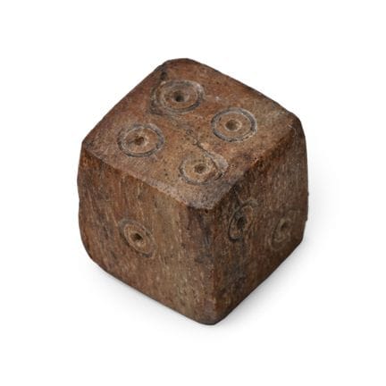 Roman Bone Gaming Die. Circa 1st-4th century A.D. 