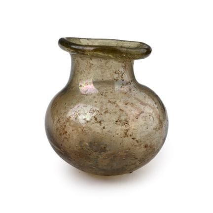 Roman Pale Green Glass Perfume Jar. Circa 1st-4th 