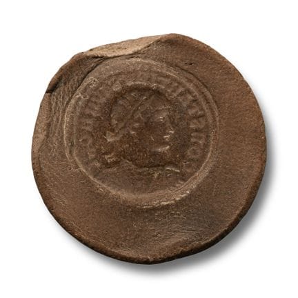 Roman Forger's Mould for a Constantine Coin. Circa
