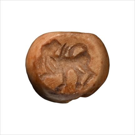 Sasanian Agate Stamp Seal with Gryphon. 3rd-7th ce
