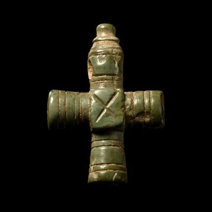 Byzantine Stone Cross Pendant. The Kal Noselson By