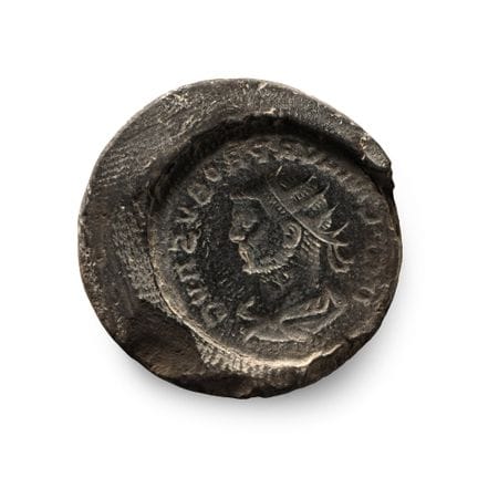 Roman Terracotta Coin Forger's Mould. Circa 3rd-4t