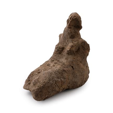 Mesopotamische Terrakotta-Figur einer sitzenden Fr