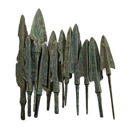 Western Asiatic Mounted Bronze Arrowhead. 2nd-1st 