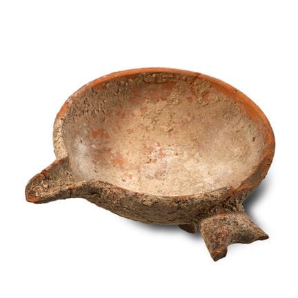 Western Asiatic Terracotta Tripod Footed Pouring D