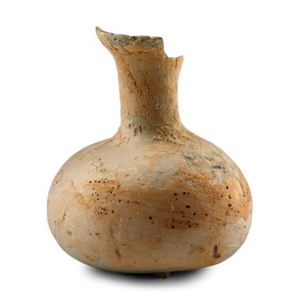 Roman Opaque White Glass Unguentarium. 1st-4th cen