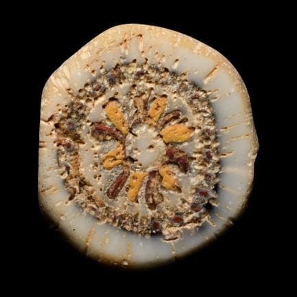 Roman Mosaic Glass Wheel Bead. Circa 1st century B