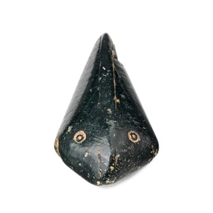 Western Asiatic Black Stone Fish Pendant. 1st mill