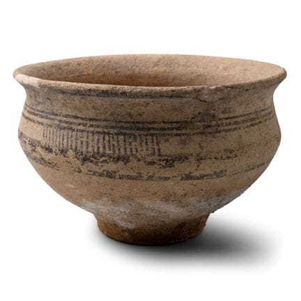 Western Asiatic Carinated Stone Bowl. 4th-3rd mill