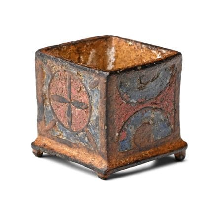 Autel miniature en bronze émaillé romano-britanniq