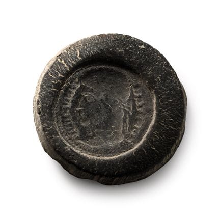 Roman Terracotta Coin Forger's Mould. Circa 3rd-4t