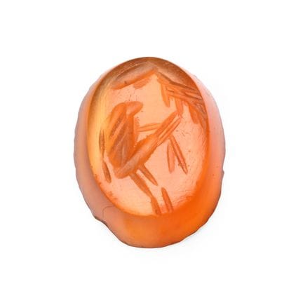 Roman Carnelian Gemstone with Goat Under Tree. 2nd