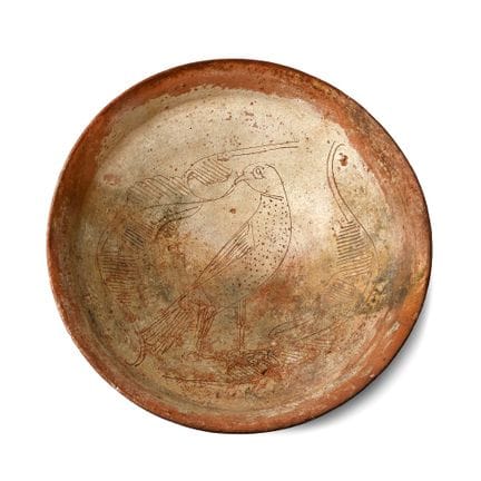 Byzantinische Terrakotta-Schale mit Sgraffito-Verz