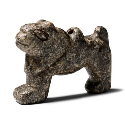 Seljuk Standing Stone Lion Figurine. 12th-13th cen