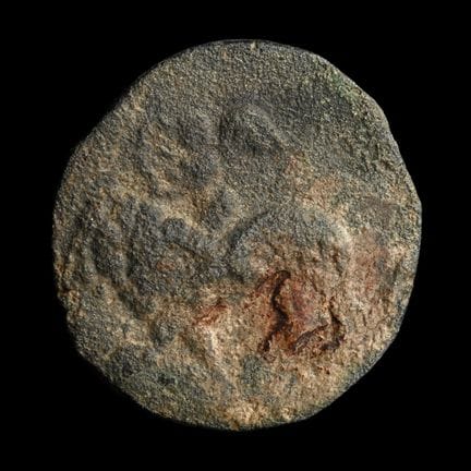 Byzantinisches großes Bronzegewicht mit einem auf 