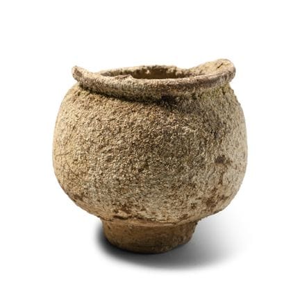 Jordanian Ceramic Lipped Jar. Iron Age, late 1st m