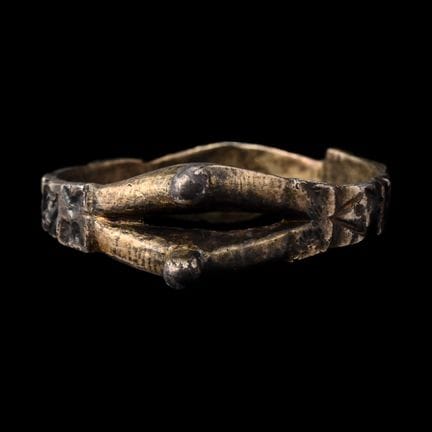 Byzantine Silver Ring with Open Bezel. The Kal Nos