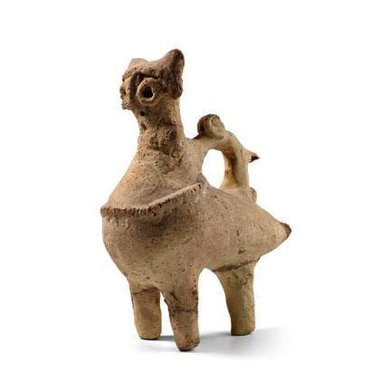Western Asiatic Painted Bird Vessel. 8th-9th centu