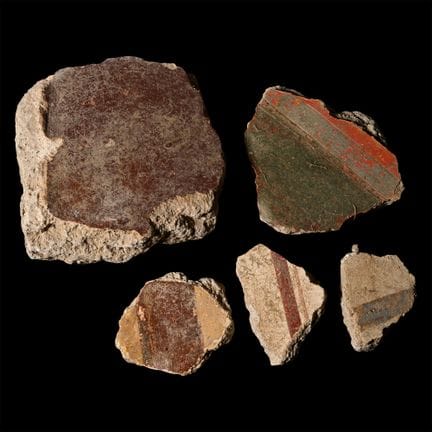 Roman Fresco Wall Plaster Collection. 1st century 
