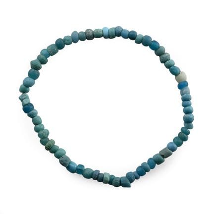 Roman Light Blue Glass Bead Bracelet. Circa 1st-4t