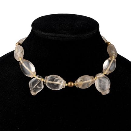 Fatimid Rock Crystal Bead Necklace. 10th century A