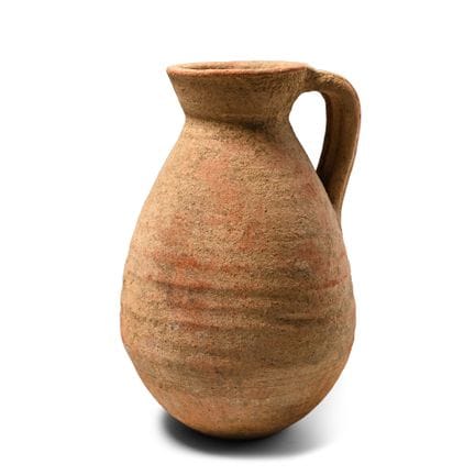 Large Roman Carthaginian Redware Ribbed Jug. Punic