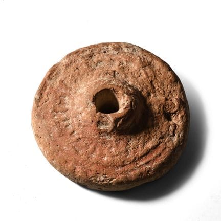 Mesopotamian Terracotta Model Cart Wheel. 1st mill